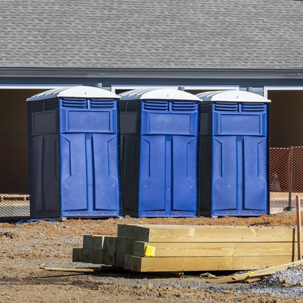 how often are the portable toilets cleaned and serviced during a rental period in Hunter NY